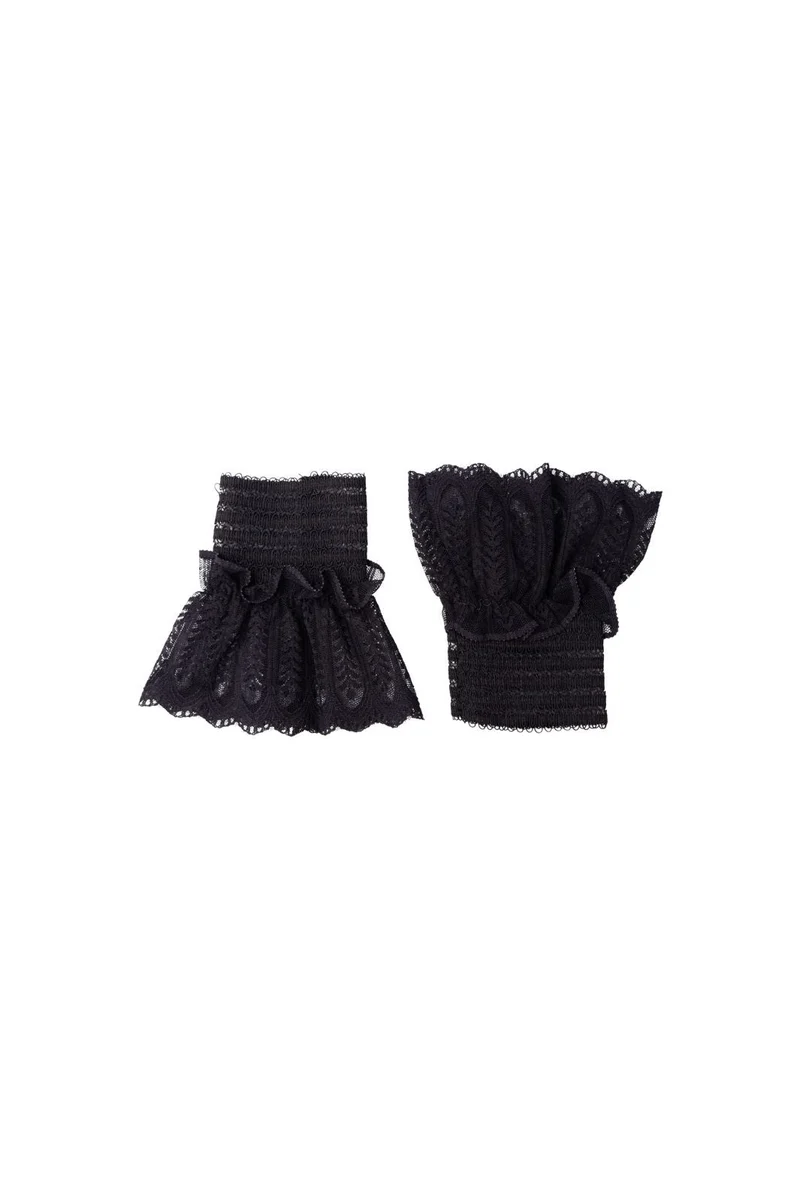 Black Colour - Bcreeva Lace Cuffs 208452 - Black