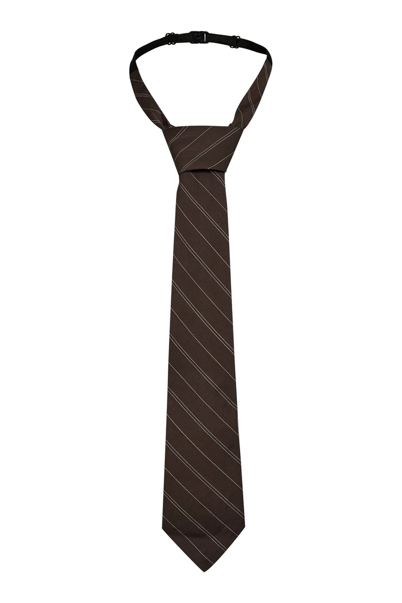 Haute L'Amitié - Pin Stripe Tie HL10877 - Mocca