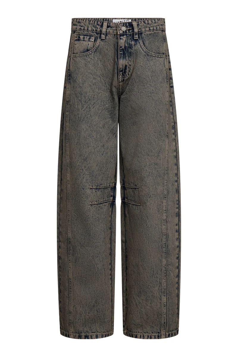 Haute L'Amitié - Drew Barrel Panel Jeans HL10848 - Mocca