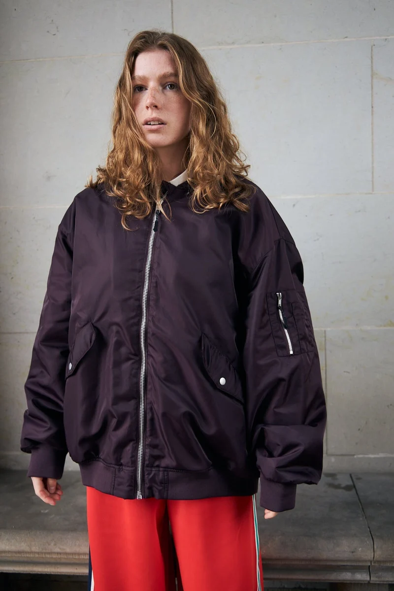 Lollys Laundry - Lilall Bomber Jacket Ls Ovs 26408-7012 - 31 - Bordeaux