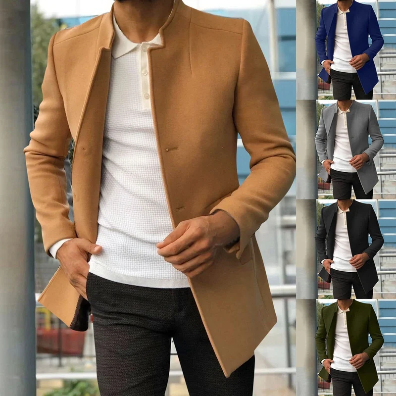 Herfstklassieker: Vincent heren tweed jas voor stijlvolle verschijningen