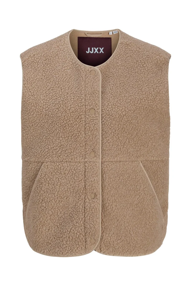 Jjxx - Jxvera Teddy Vest - 5038172 Humus Melange