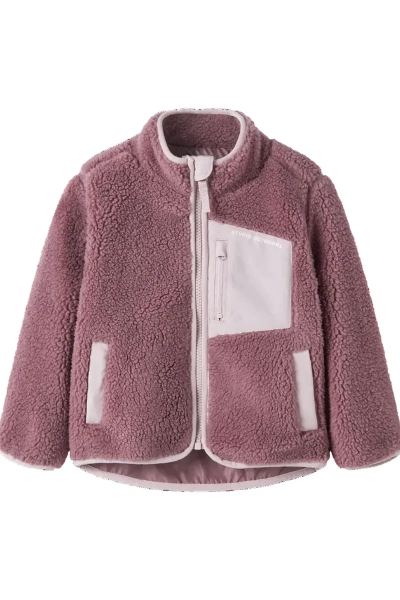Name It - Nmnmattia Sherpa Jacket Pb1 - 4992958 Wistful Mauve