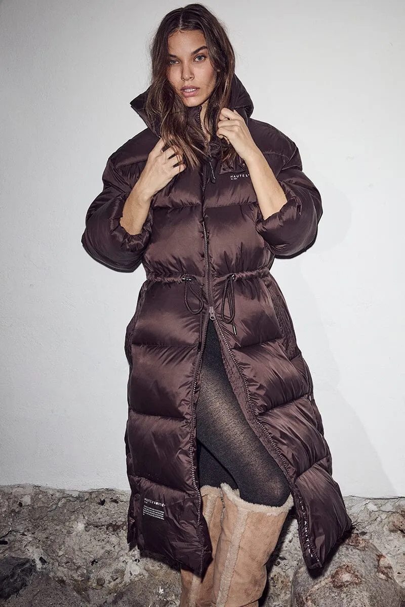 Haute L'Amitié - Climb Long Puffer Jacket HL10715 - Mocca