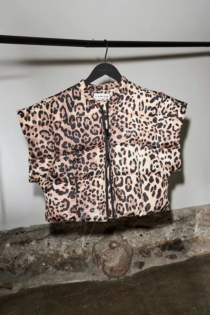 Haute L'Amitié - Animal Puffer Vest HL10734 - Animal Print