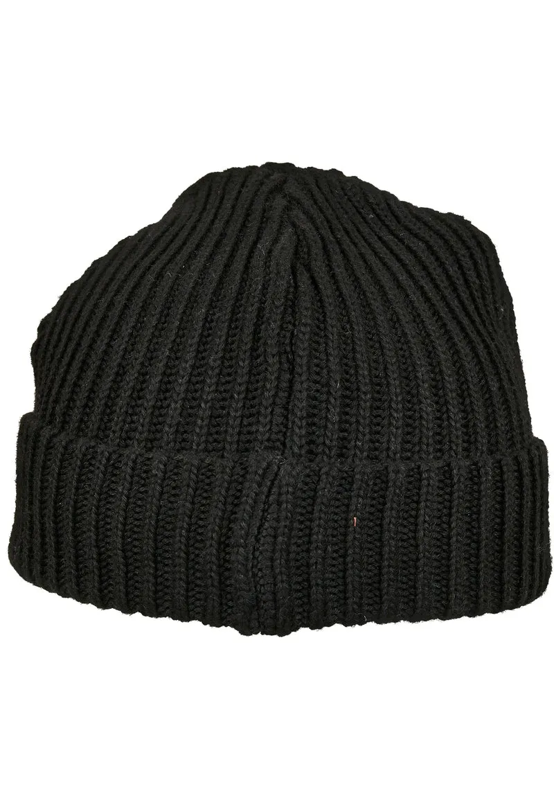 Build Your Brand - Recycled Gebreide Fisherman Muts - Black