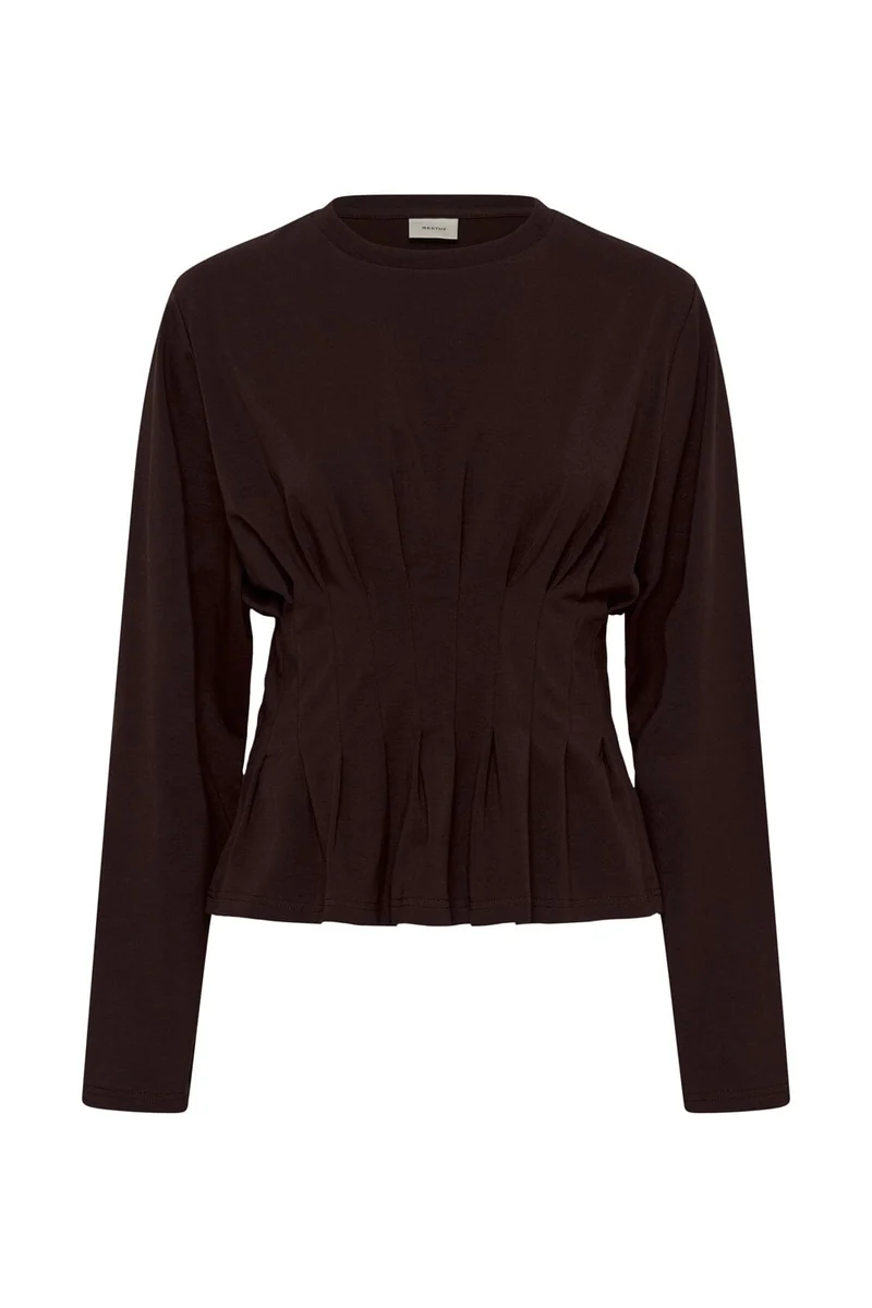 Gestuz - Gzinez Ls Tee 10911498 - 191018 - Ganache