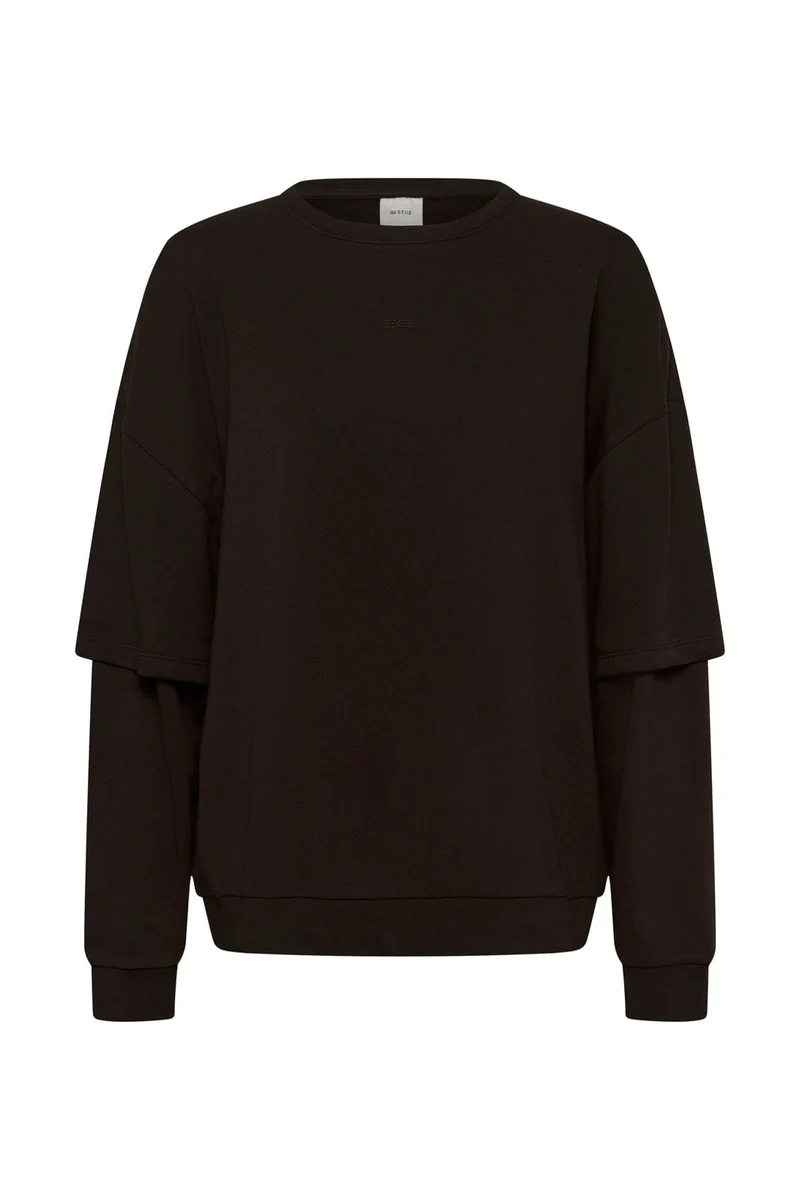 Gestuz - Gzgilsa Layered Sweatshirt 10911484 - 191018 - Ganache