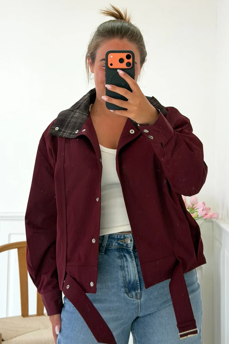 A-Bee - Zuleika Jacket - Burgundy