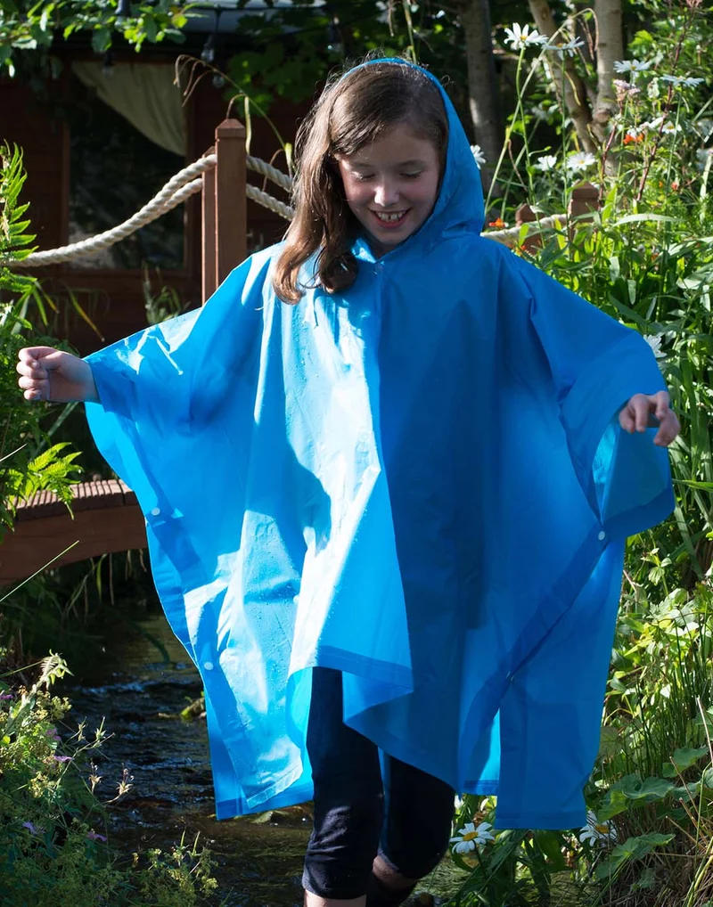 Splashmacs - Regen Kinder Poncho - Sapphire