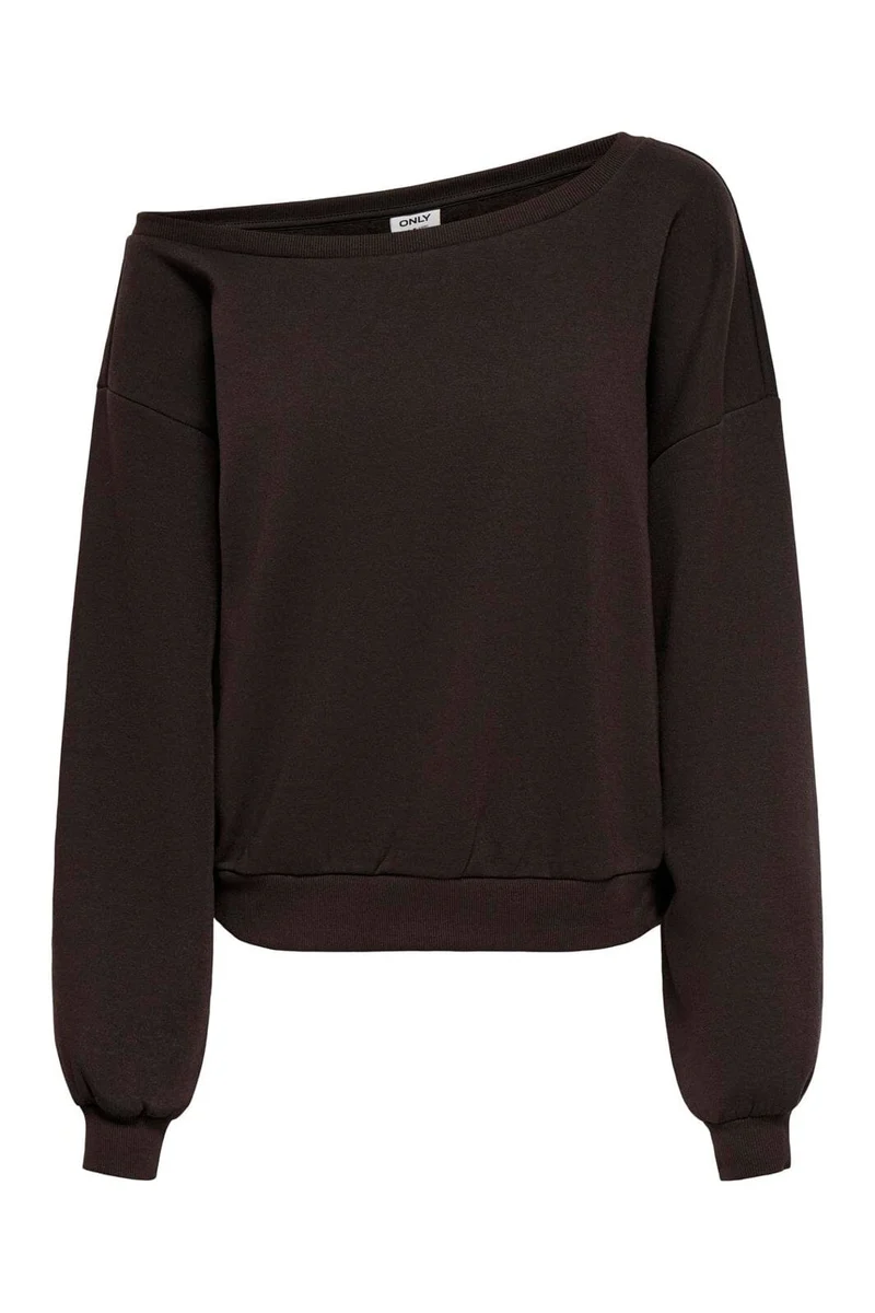 Only - Onlrhina L/S One Shoulder Swt - 5084983 Chocolate Torte