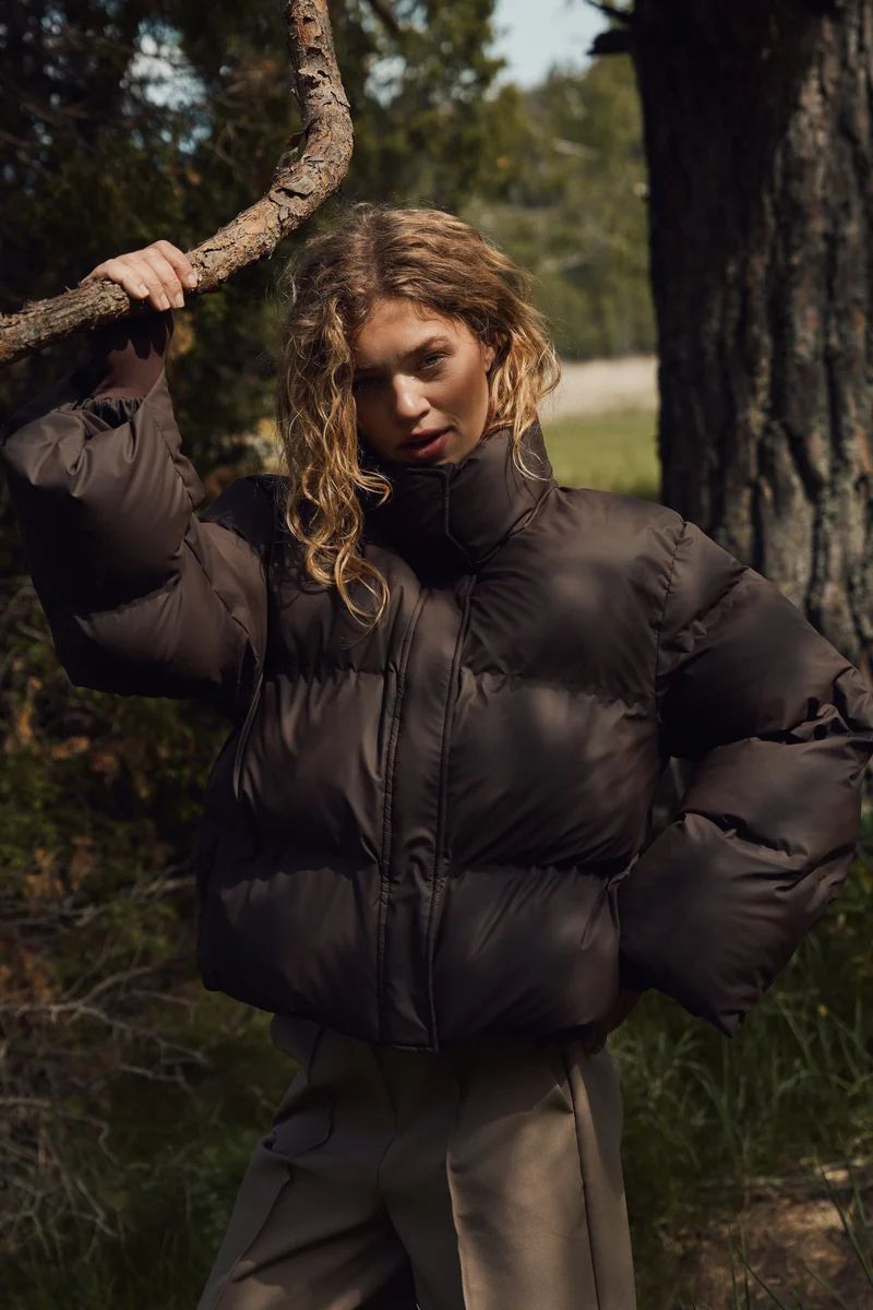 Neo Noir - Rhea C Puffer Jacket 168508 - 676 - Dark Brown