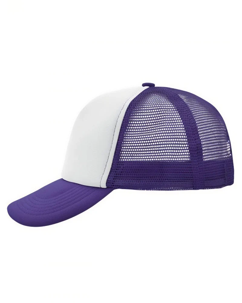 Daiber - 5-Panel Polyester Mesh Pet - White/Lilac