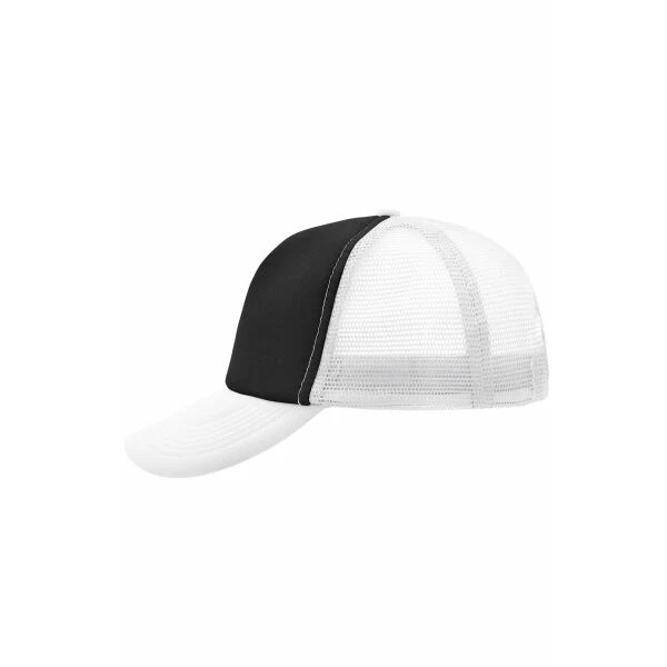 Daiber - 5-Panel Polyester Mesh Pet - Black/White