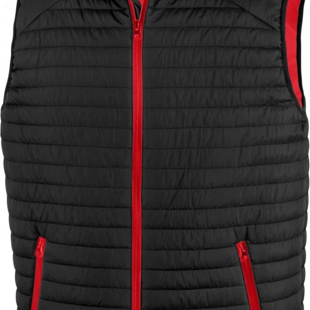Result Genuine Recycled - Recycled Thermoquilt Bodywarmer - Black/Red