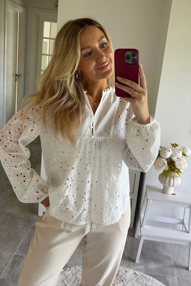 Dear Molly - Maybritt Blouse - White