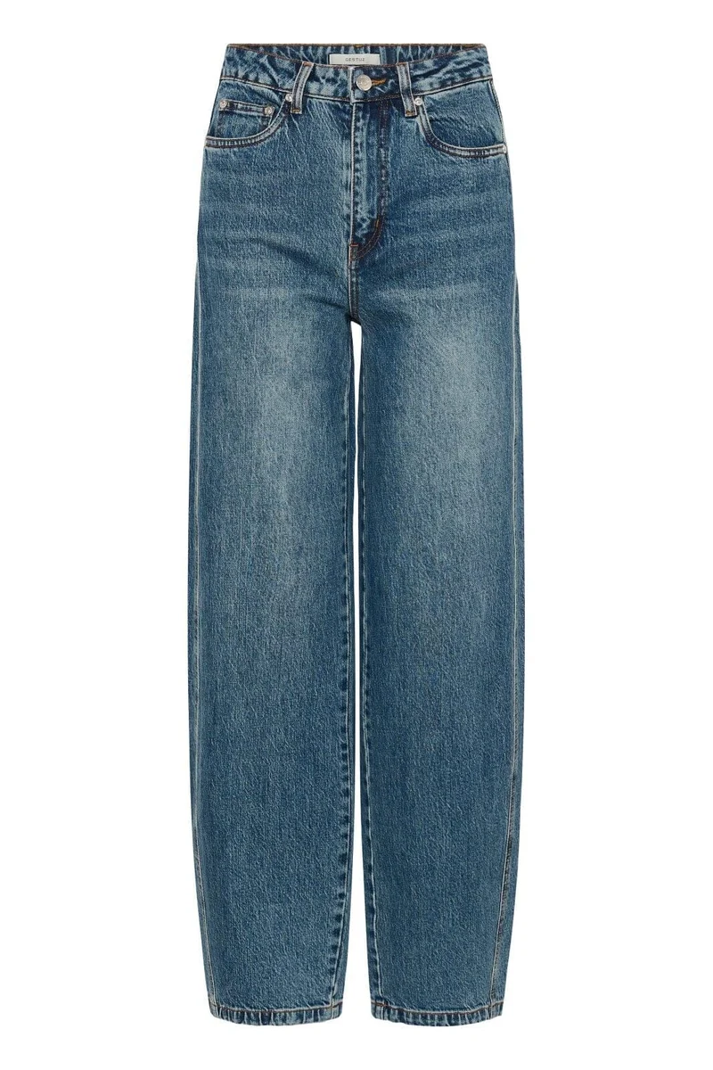 Gestuz - Gzmelu Barrel Jeans 10911344 - 109598 - Classic Mid Blue Wash