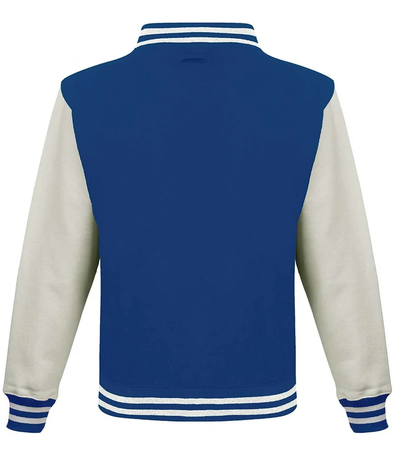 Just Hoods - Varsity Jacket - Royal Blue / White