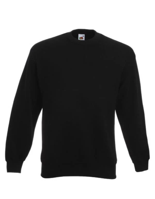 Fruit of the Loom - Classic Set-in Sweater - Black