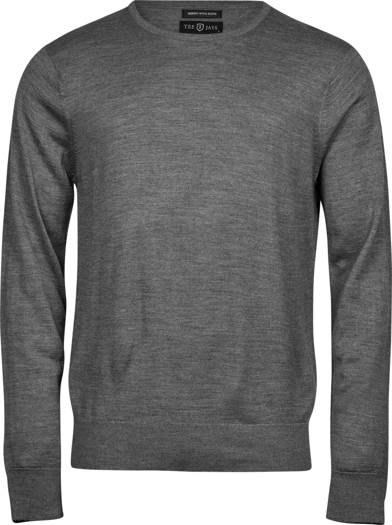 Tee Jays - Crew Neck Pullover Sweater - Grey Melange