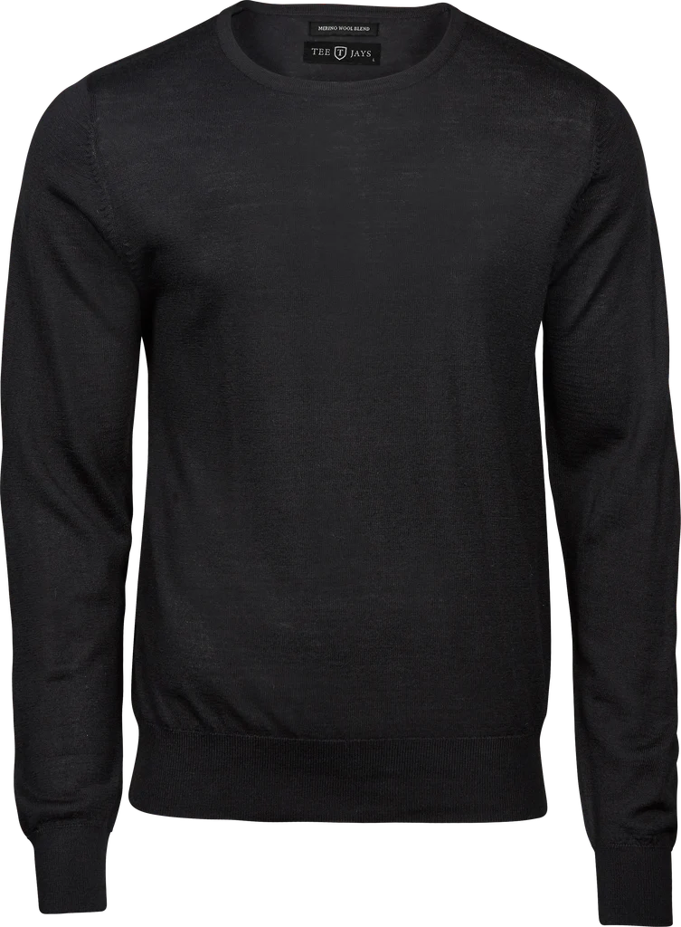 Tee Jays - Crew Neck Pullover Sweater - Black