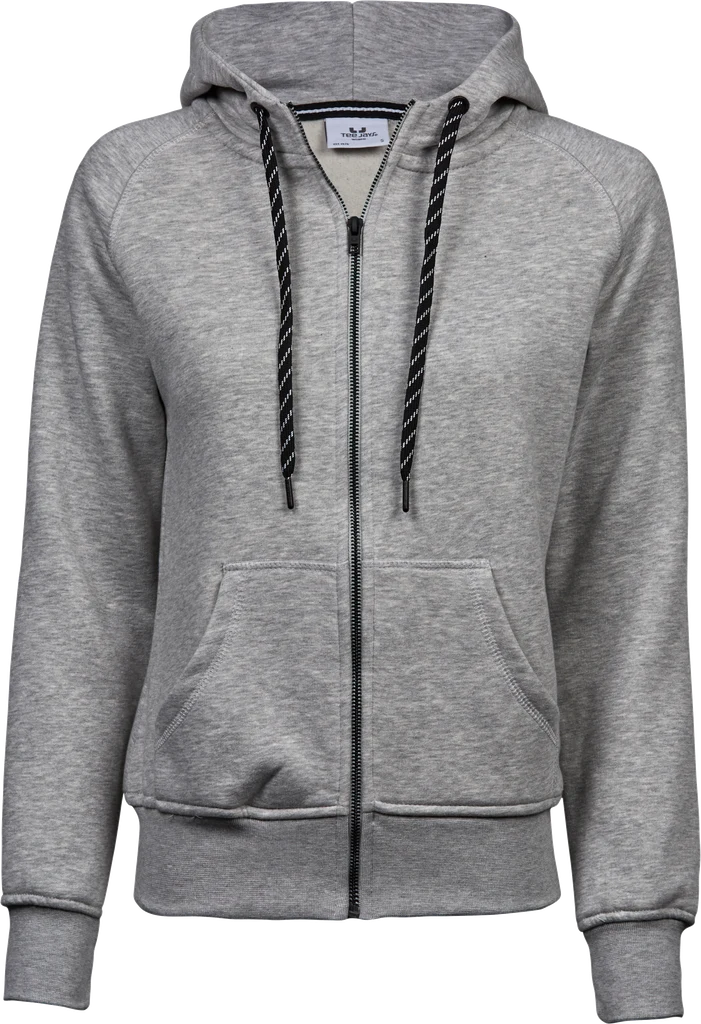 Tee Jays - Dames Fashion Hoodie met rits - Heather Grey