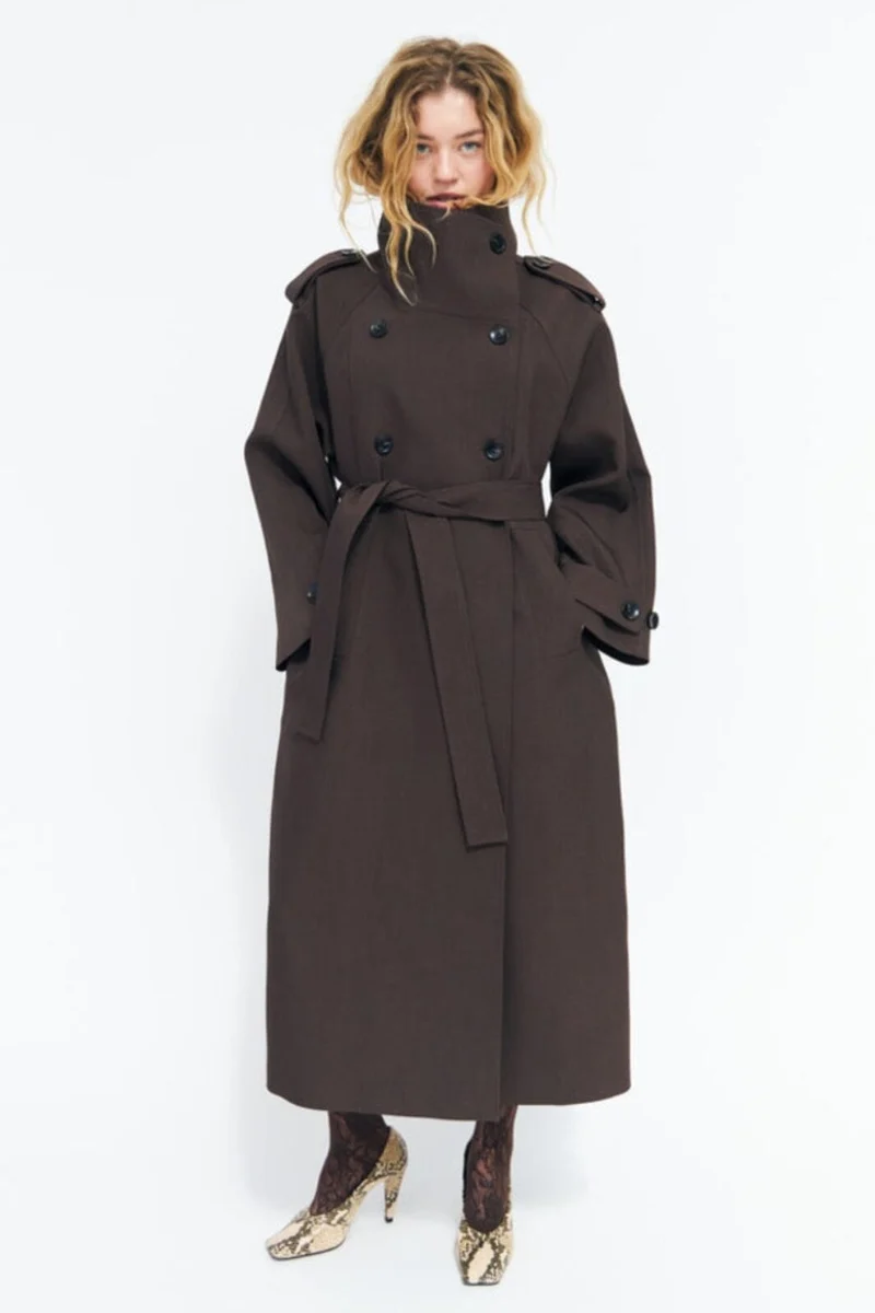 Cras - Leonora Trenchcoat C768 - Dark Brown