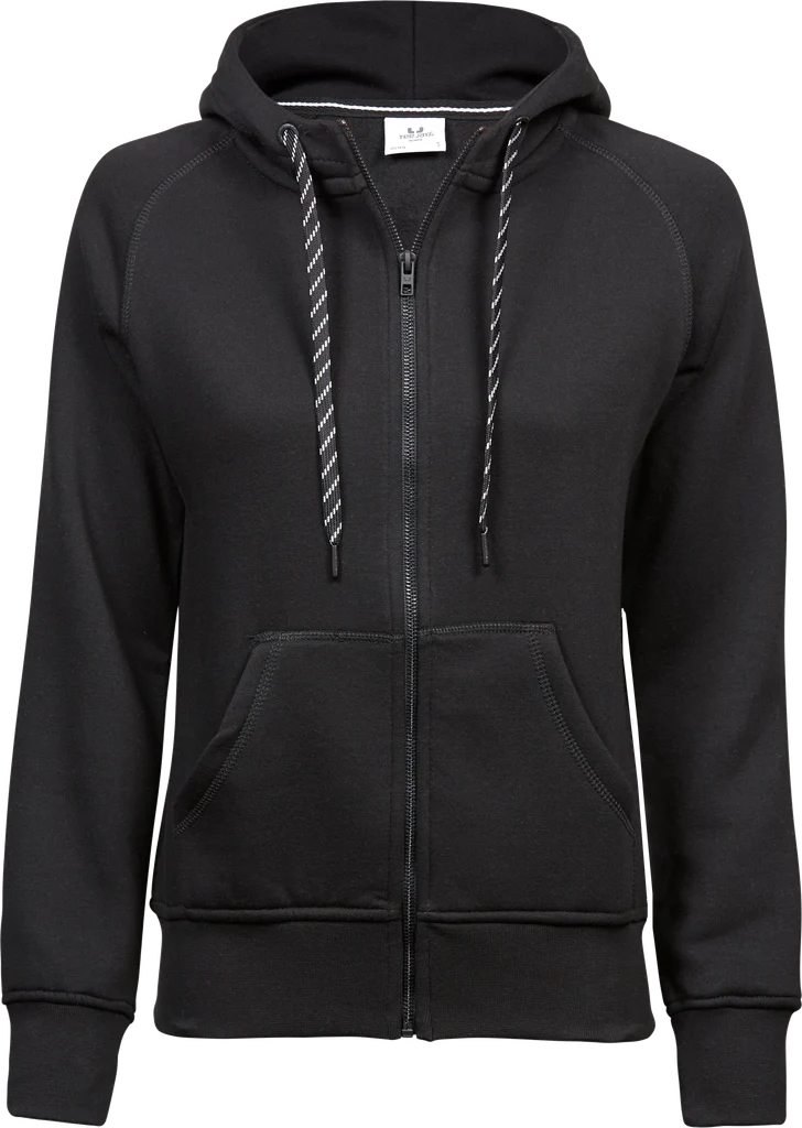 Tee Jays - Dames Fashion Hoodie met rits - Black