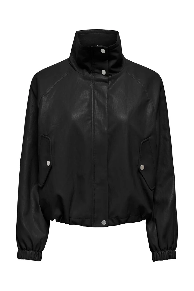 Only - Onlmini Faux Leather Jacket Cc - 5101795 Black