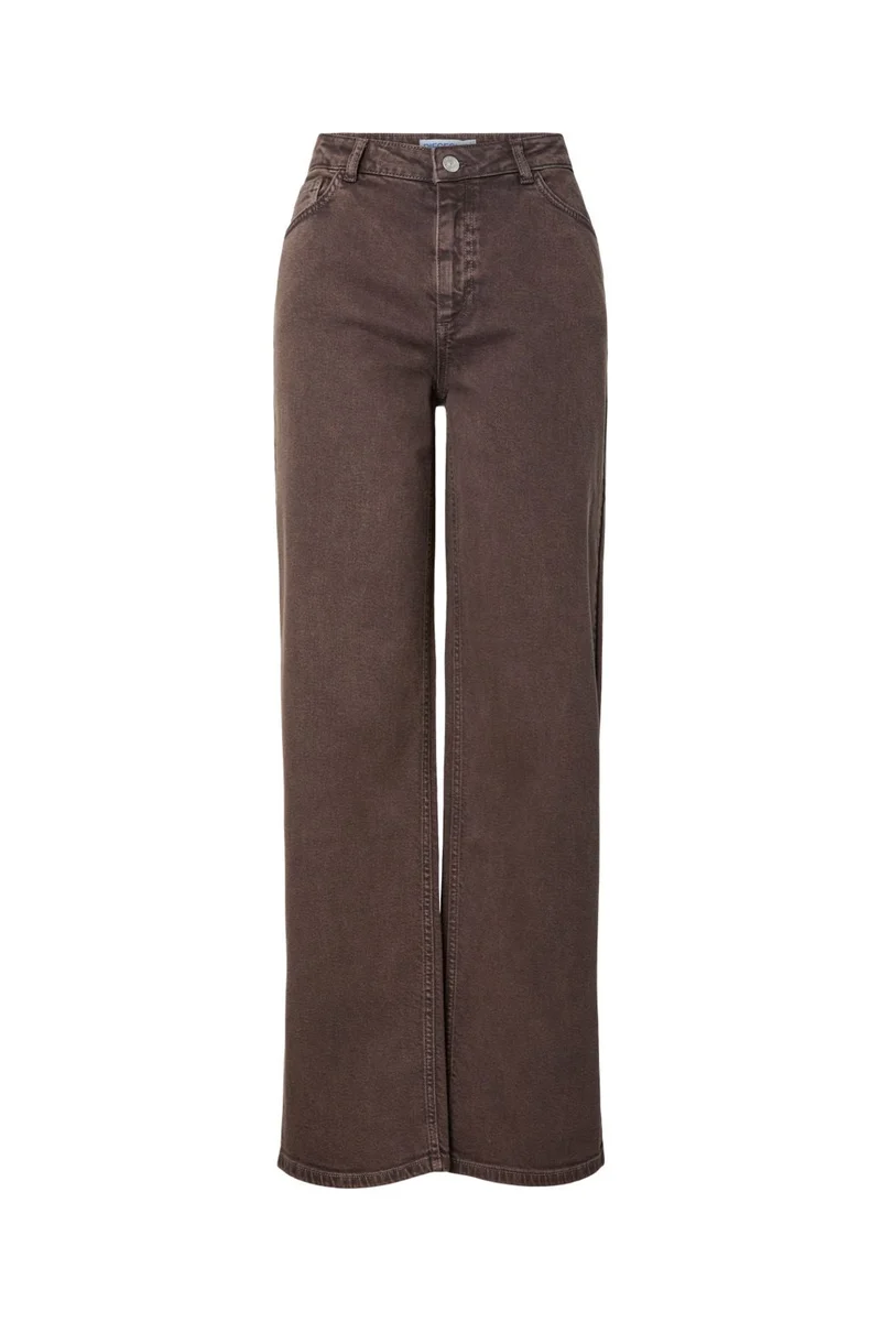 Pieces - Pcsilke Wide Colored Jeans - 5044574 Hot Fudge