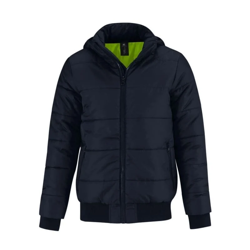 B&C - Superhood Jas - Navy/Neon Green