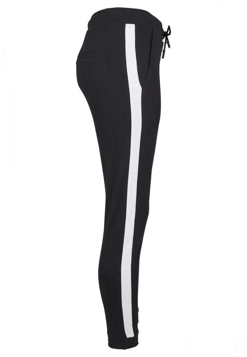 Build Your Brand - Interlock Dames Joggingbroek - Black/White