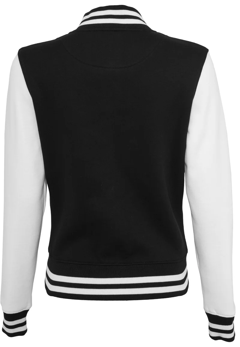 Build Your Brand - Ladies´ Sweat College Jacket - Black