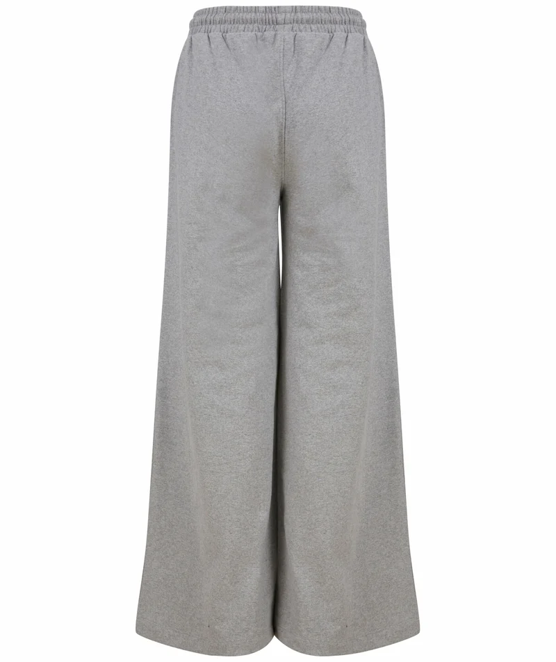 SF Women - Sustainable Dames Wide Leg Joggingbroek - Heather Grey