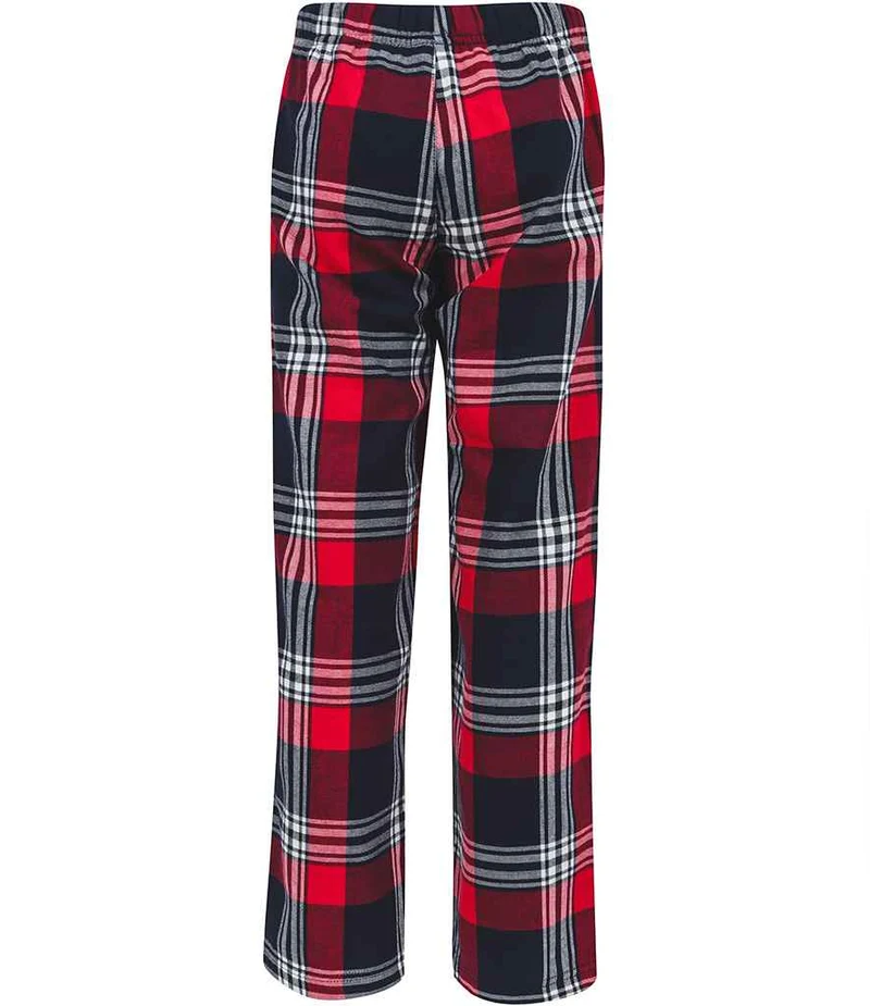 SF Men - Tartan Lounge Broek - Red-Navy Check