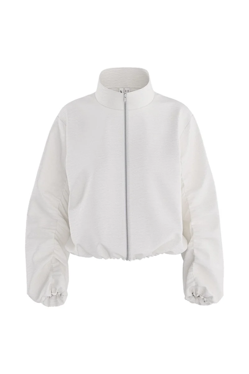 Hypedrop - Hdvallie Ls Zip Top 32001085 - 5236244 - White