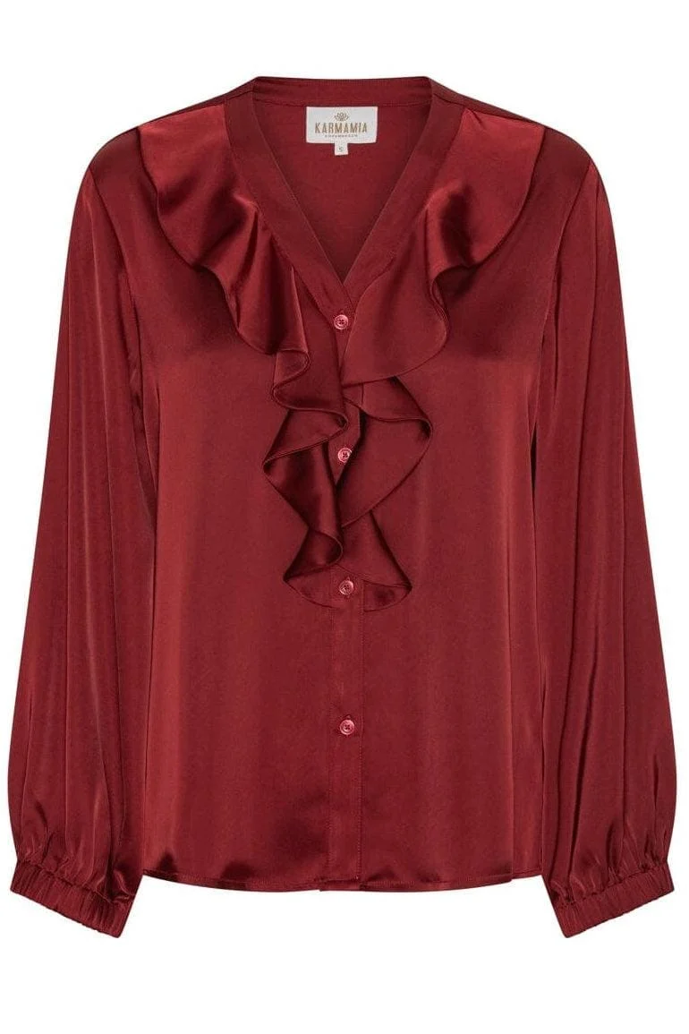 Karmamia - Sophia Blouse 2302 - Semi Rich Merlot