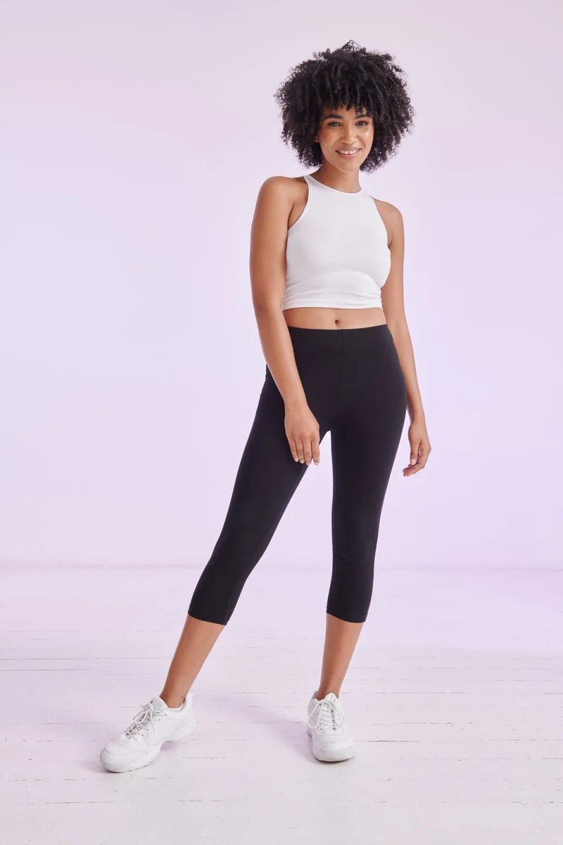 SF Women - 3/4 Dames Sportlegging - Black