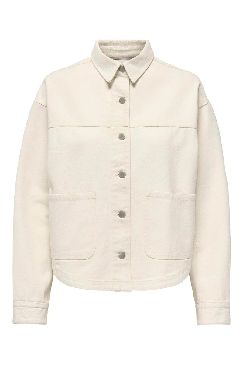 JDY - Jdynoma L/S Shacket - 4925072 Ecru