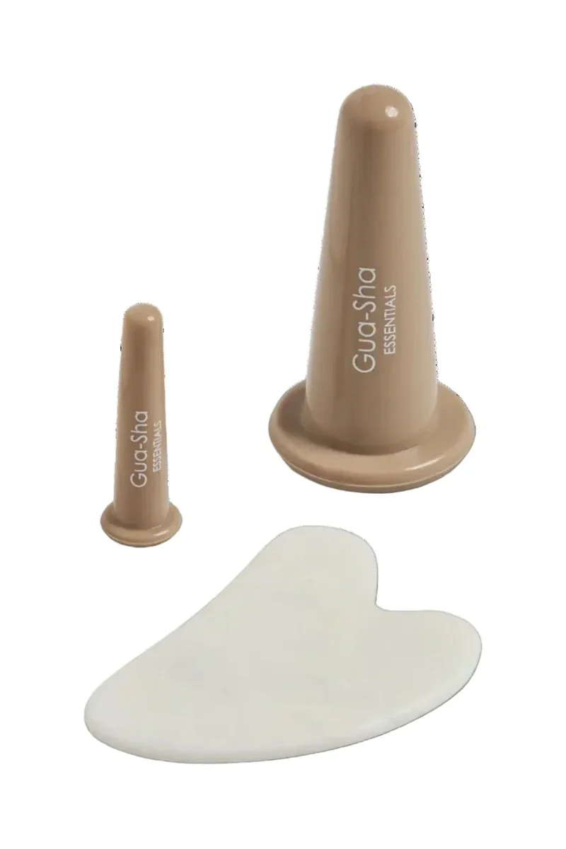 Pieces - Pccallie Cupping Gua Sha Set - 4946611 Warm Taupe White