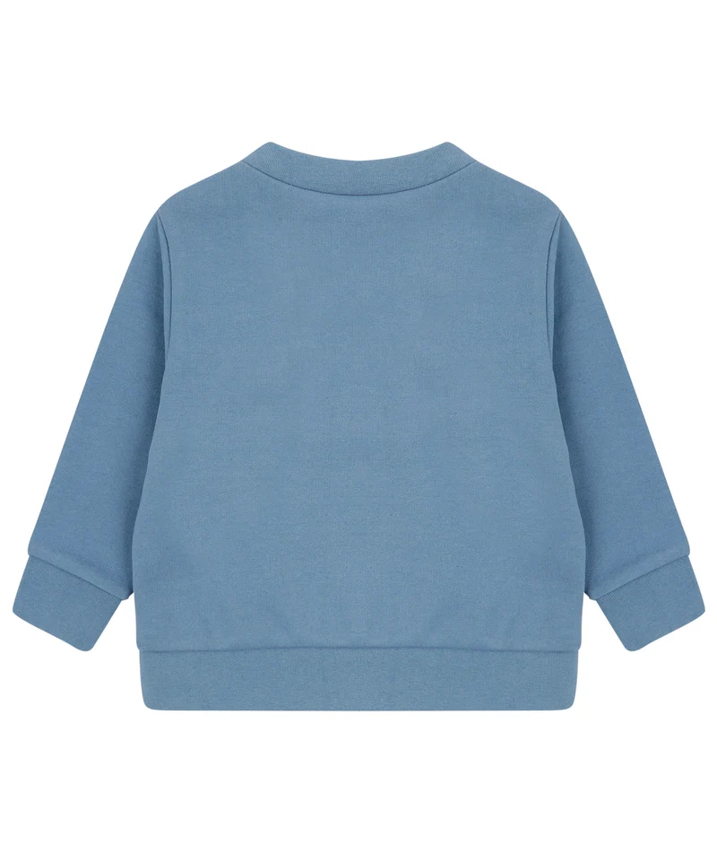 Larkwood - Sustainable Fashion Baby Sweater - Stone Blue