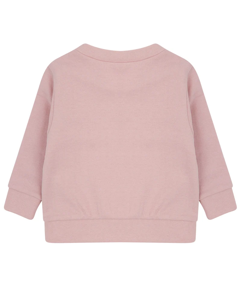 Larkwood - Sustainable Fashion Baby Sweater - Soft Pink