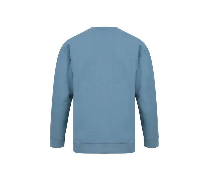 SF Minni - Sustainable Kinder Curved Hem Sweater - Stone Blue
