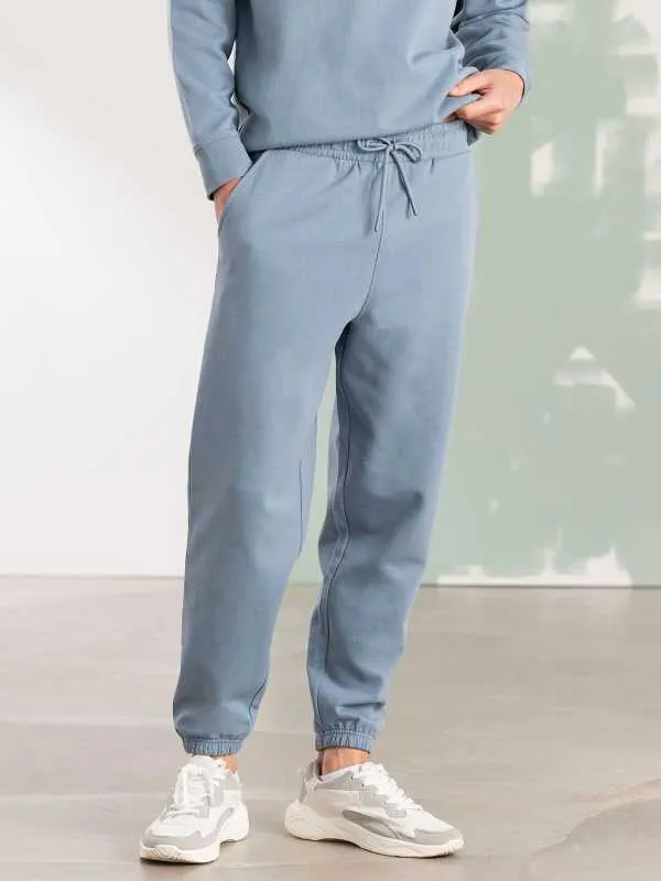 SF Men - Sustainable Fashion Cuffed Joggingbroek- Stone Blue
