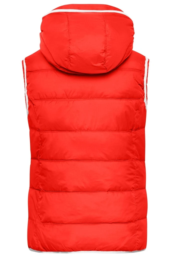 James & Nicholson - Maritime Dames Bodywarmer - Red/White