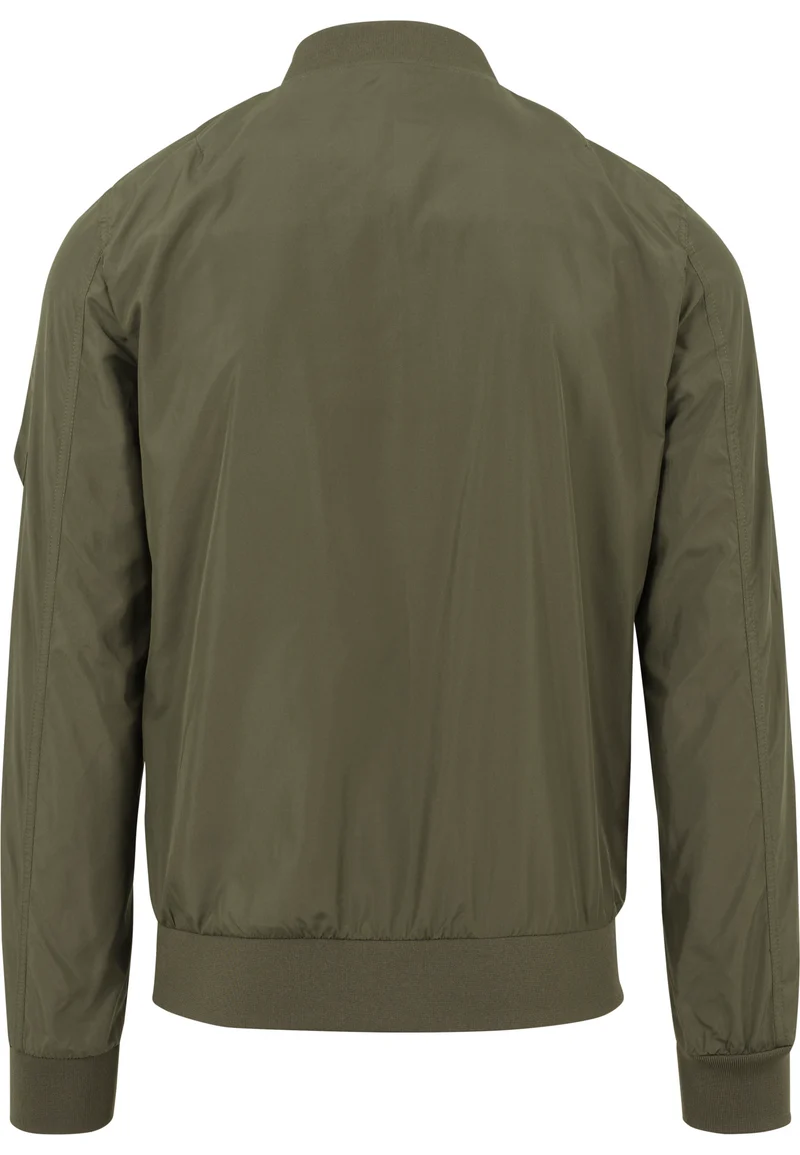 Build Your Brand - Bomber Jas - Dark Olive