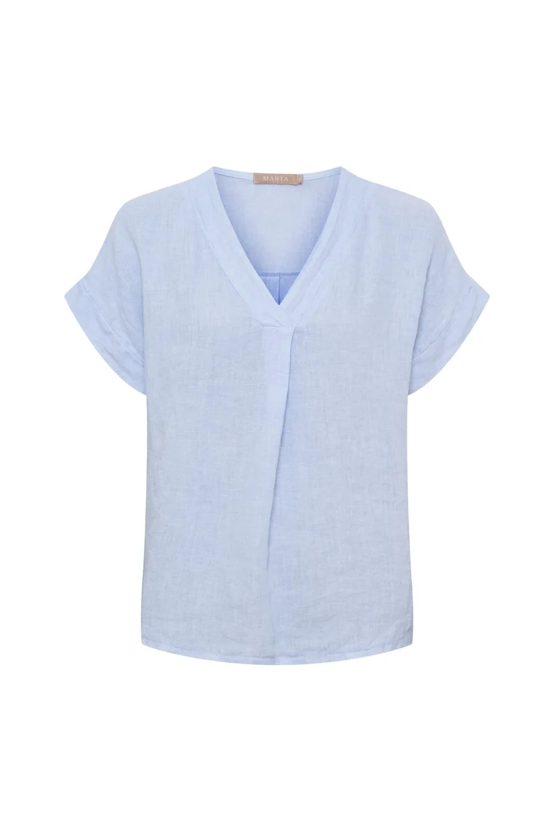 Marta Du Chateau - Mdcbellissima Blouse 86520 - Cielo