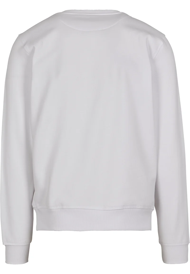Build Your Brand - Premium Crewneck Sweater - White