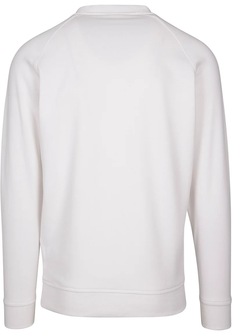 Build Your Brand - Crewneck Raglan Sweater - White