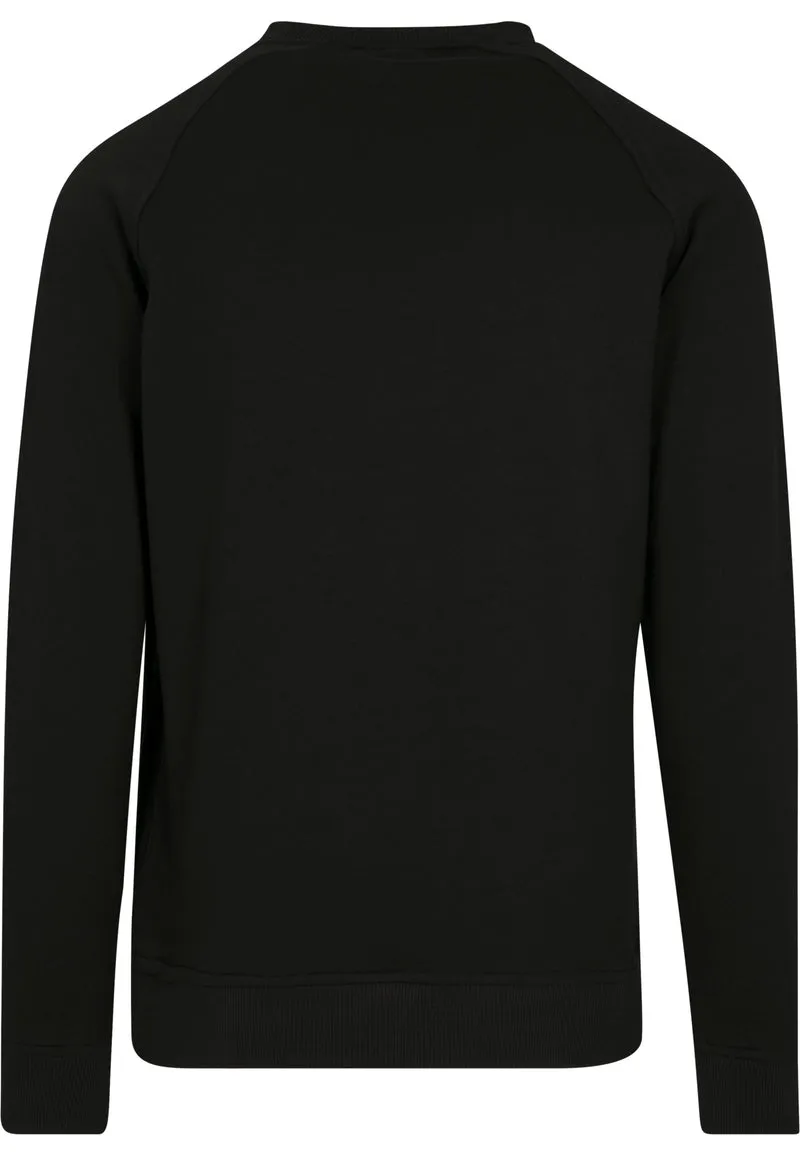 Build Your Brand - Crewneck Raglan Sweater - Black
